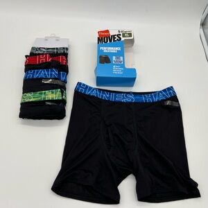Hanes Boys Boxer Briefs 5-Pack Comfort Flex Performance Breathable Sz XL 16-18